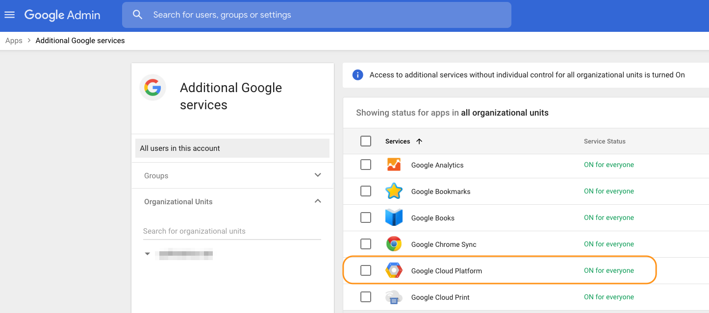 Additional Google Servies.