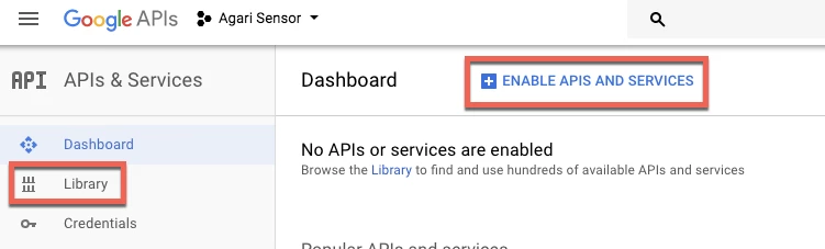 Enable API's